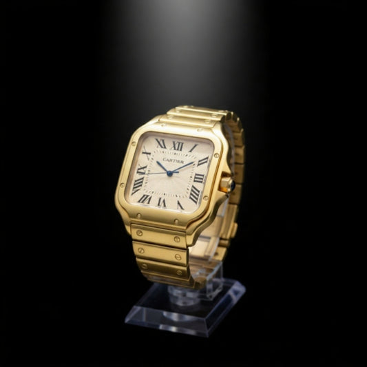 Cartier Santos Large Gold Champagne Dial – Premium 1:1 AAA+ Master Copy